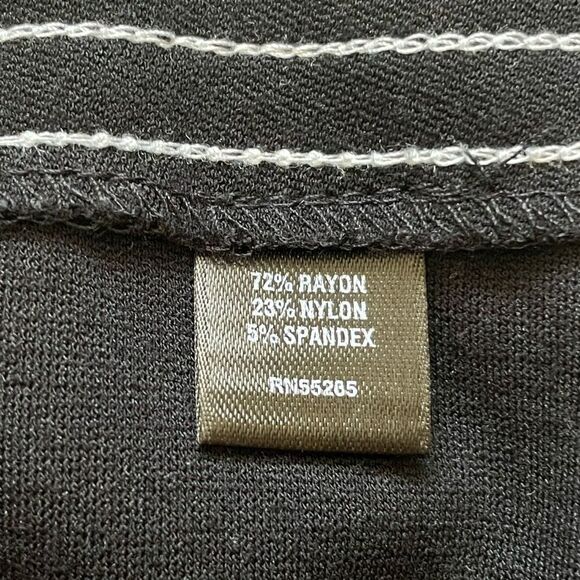 🖤 Express Design Studio Contrast Stitched Mini Skirt Black White 6 - Picture 6 of 6